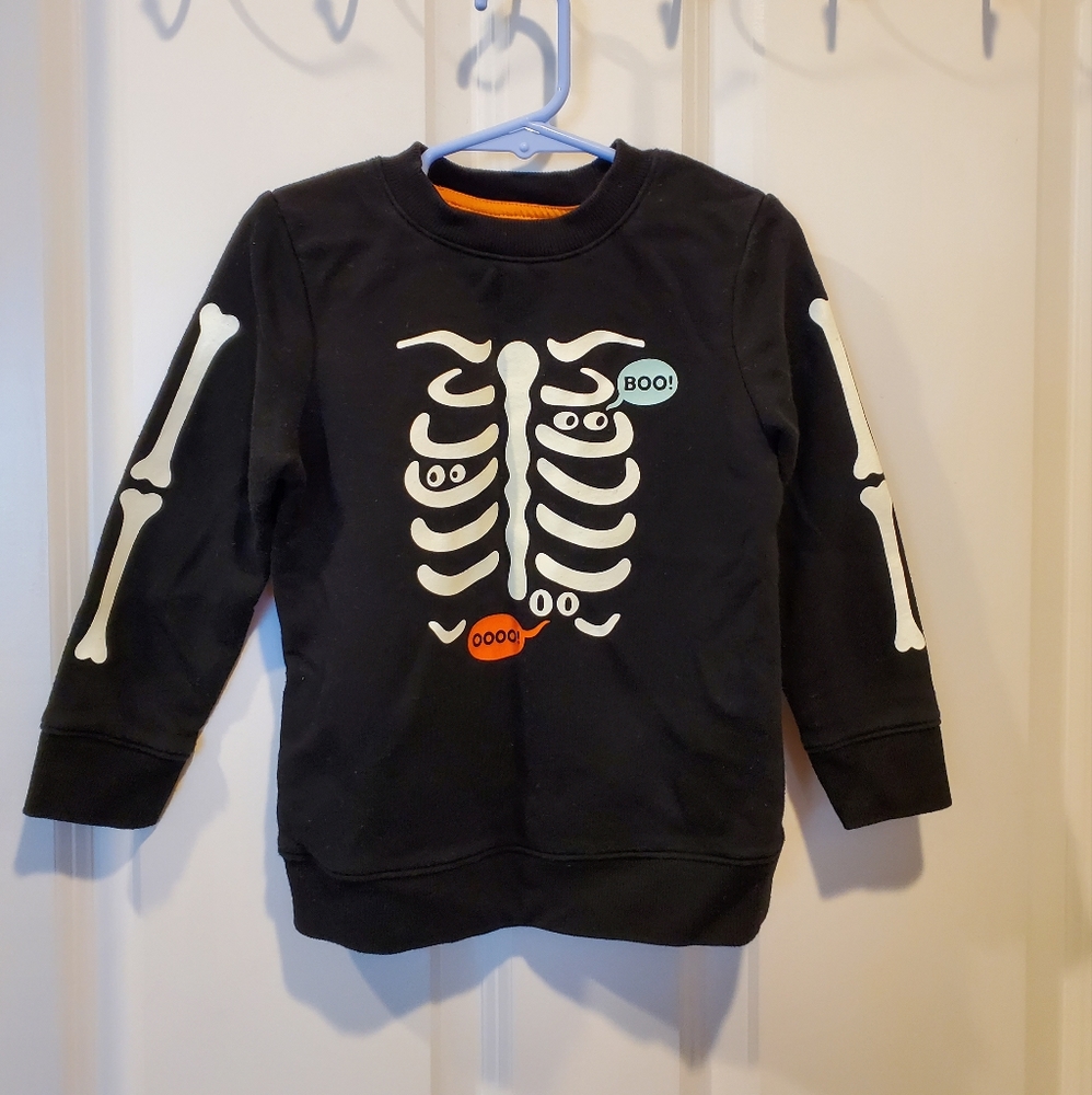 Cat & Jack Halloween GLOW IN THE DARK sweatshirt. 3T